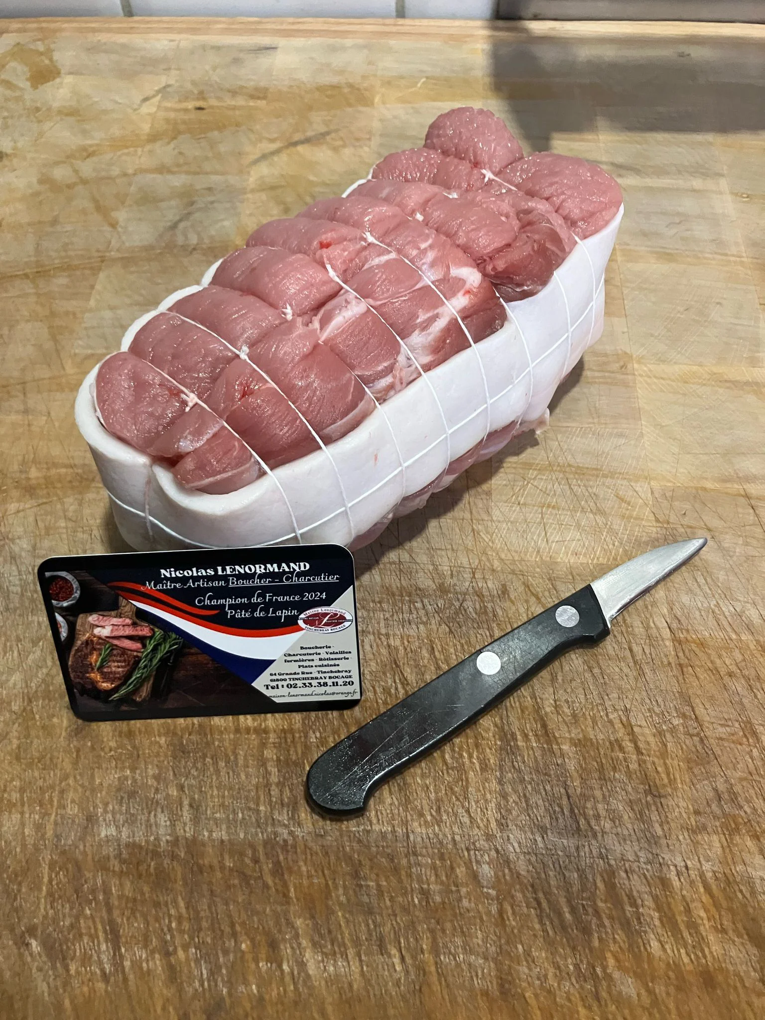 Rôti de porc artisanal, spécialité locale Maison Lenormand Tinchebray Bocage