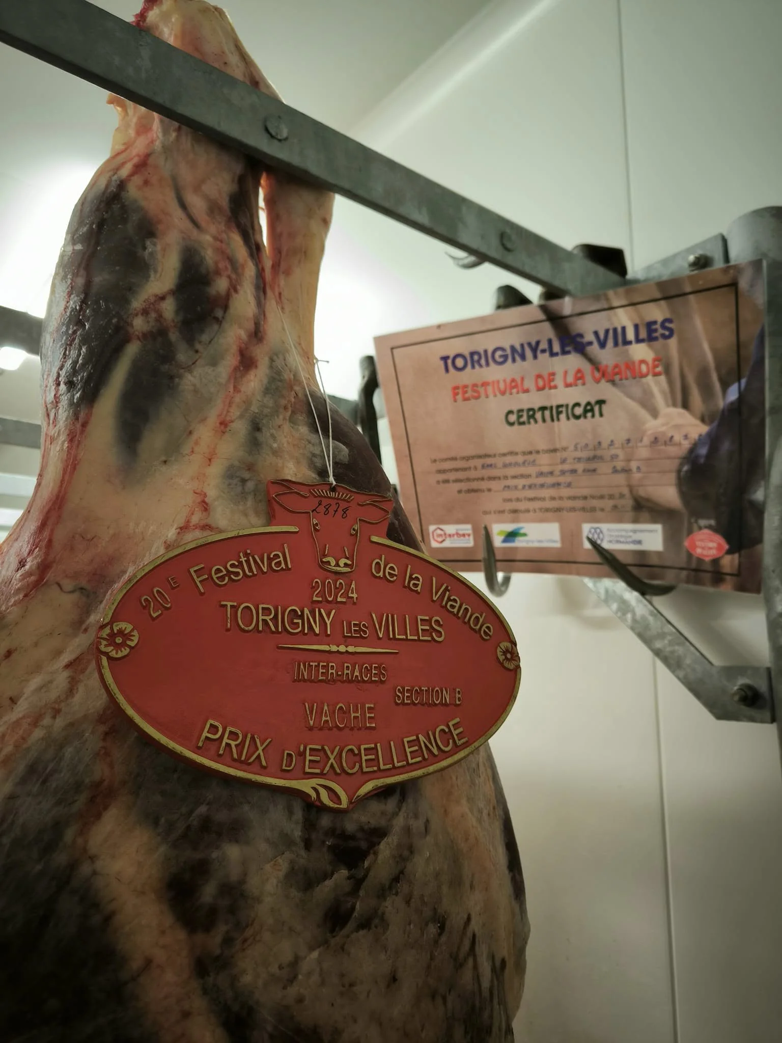 Gros morceau de bœuf maturé, boucherie artisanale Maison Lenormand Tinchebray