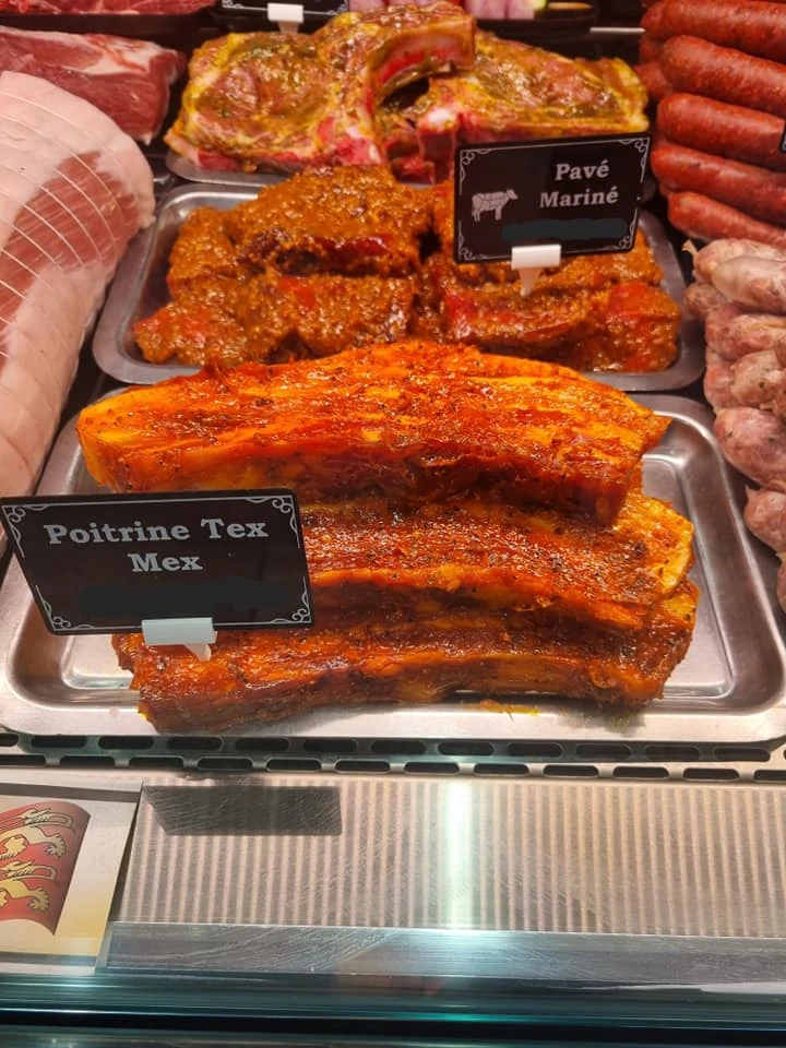 Tranches poitrine tex mex, spécialité locale Maison Lenormand Tinchebray Bocage